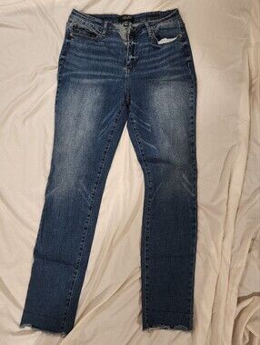 Judy Blue Light Blue Denim Jeans with Orange Stitching